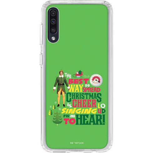 Elf Spread Christmas Cheer Galaxy A50 Clear Case